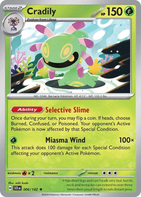 Cradily - SCR #6 - Reverse Holo
