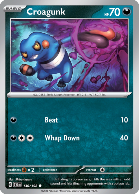 Croagunk - SVI #130 - Holo