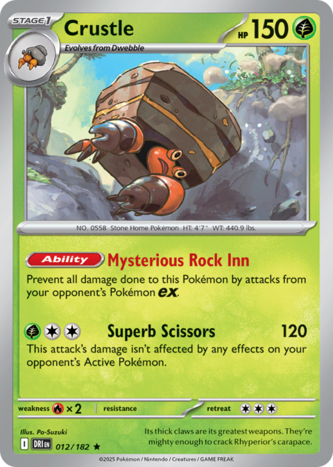 Crustle - DRI #12 - Reverse Holo