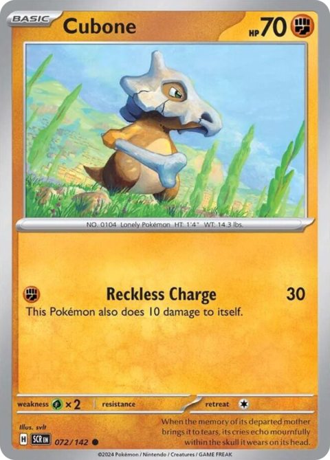 Cubone - SCR #72 - Holo