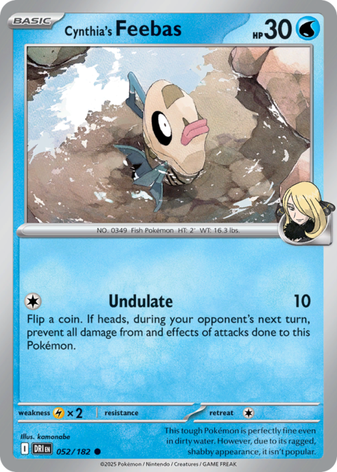 Cynthia's Feebas - DRI #52 - Reverse Holo