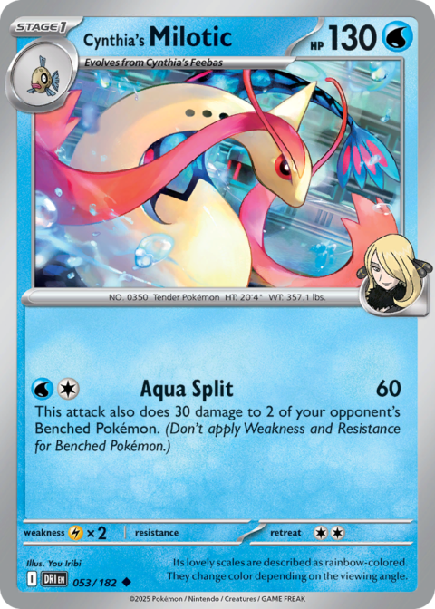 Cynthia's Milotic - DRI #53 - Reverse Holo