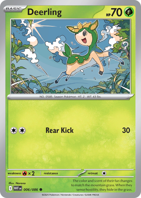 Deerling - WHT #6 - Reverse Holo