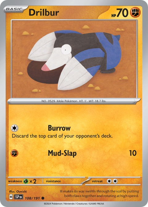 Drilbur - SSP #108 - Reverse Holo