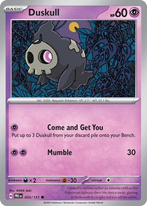 Duskull - PRE #35 - Reverse Holo