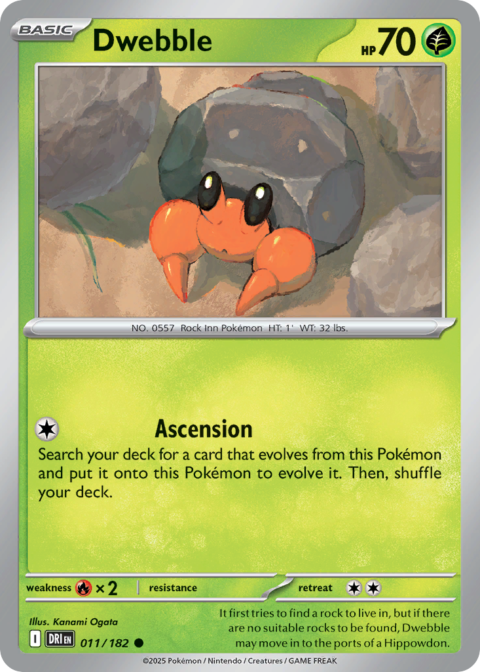 Dwebble - DRI #11 - Reverse Holo