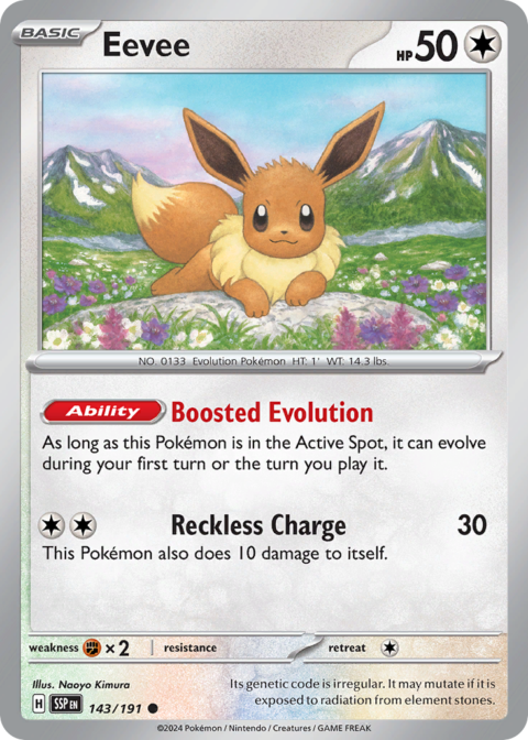 Eevee - SSP #143 - Reverse Holo