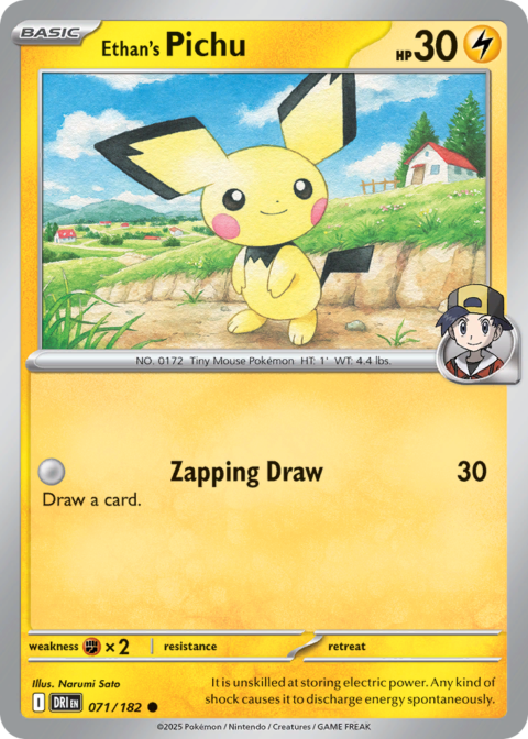 Ethan's Pichu - DRI #71 - Reverse Holo
