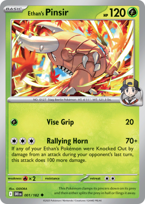 Ethan's Pinsir - DRI #1 - Reverse Holo