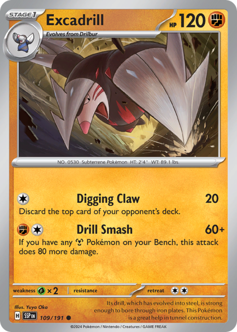 Excadrill - SSP #109 - Reverse Holo