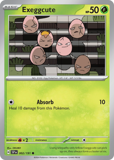 Exeggcute - SSP #2 - Reverse Holo