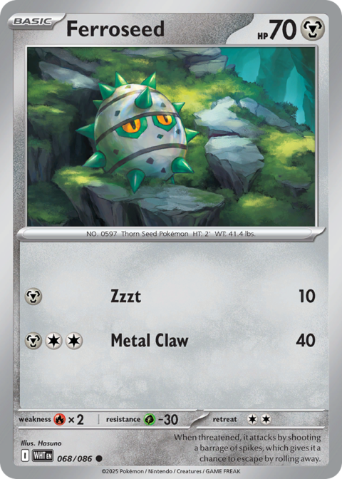 Ferroseed - WHT #68 - Reverse Holo