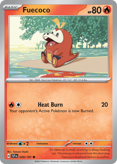 Fuecoco - SSP #29 - Reverse Holo