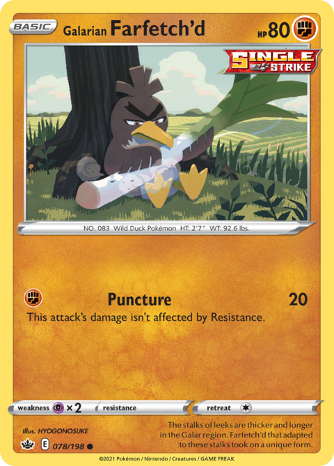 Galarian Farfetch'd - CRE #78 - Normal