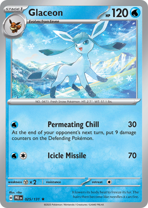 Glaceon - PRE #25 - Holo