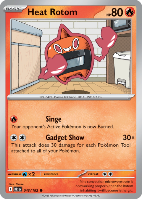Heat Rotom - DRI #43 - Reverse Holo
