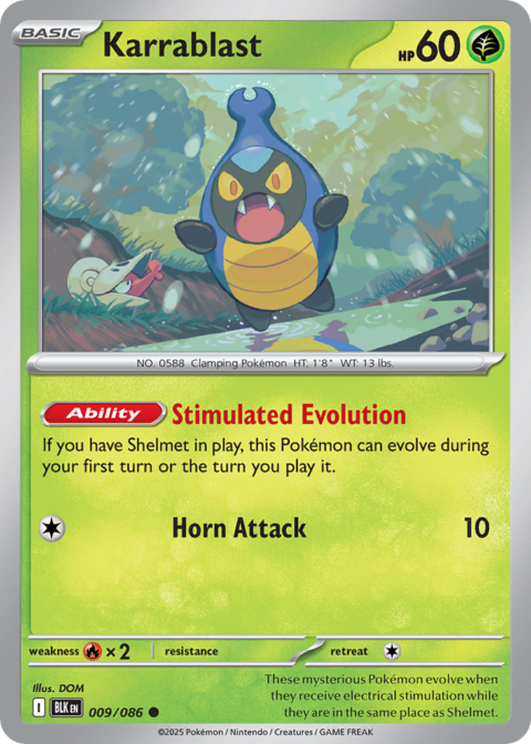 Karrablast - BLK #9 - Reverse Holo