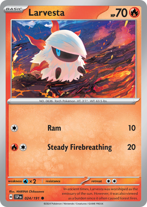 Larvesta - SSP #24 - Reverse Holo