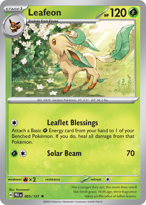 Leafeon - PRE #5 - Holo