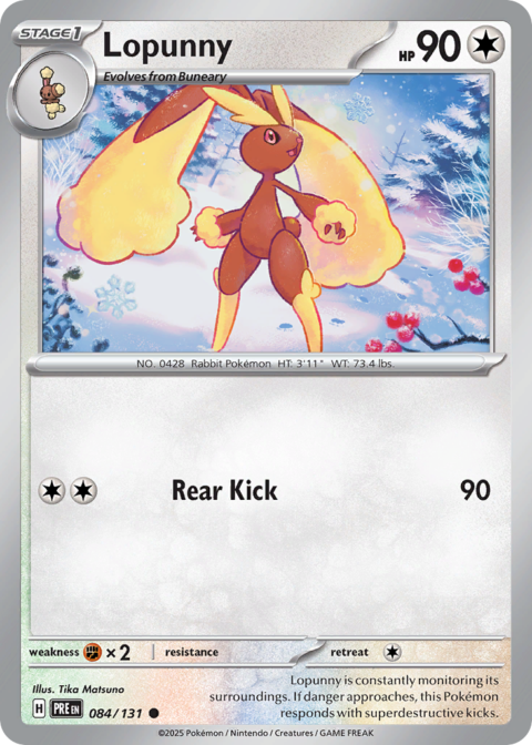 Lopunny - PRE #84 - Reverse Holo