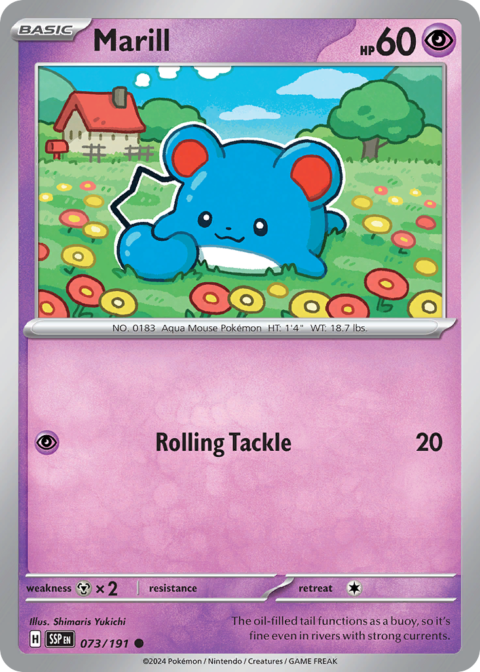 Marill - SSP #73 - Reverse Holo