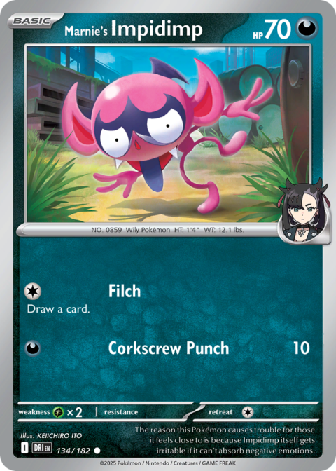 Marnie's Impidimp - DRI #134 - Reverse Holo