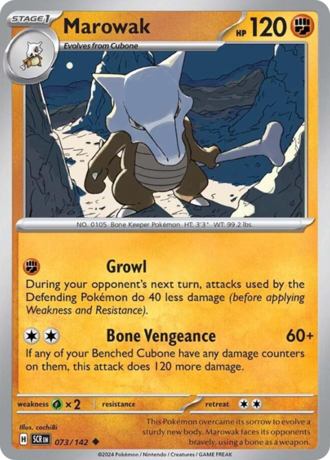 Marowak - SCR #73 - Holo