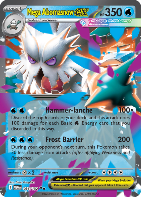 Mega Abomasnow ex - MEG #36
