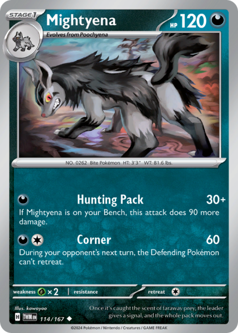 Mightyena - TWM #114 - Reverse Holo
