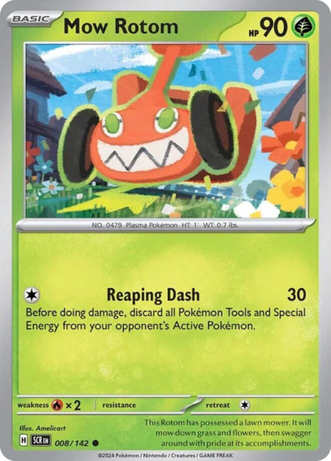 Mow Rotom - SCR #8 - Reverse Holo