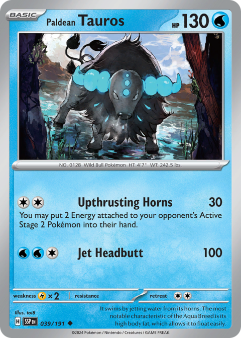 Paldean Tauros - SSP #39 - Normal