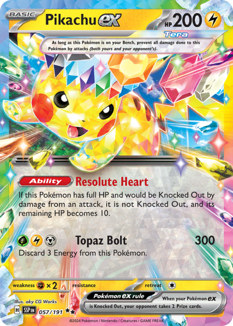Pikachu ex - SSP #57 - Normal