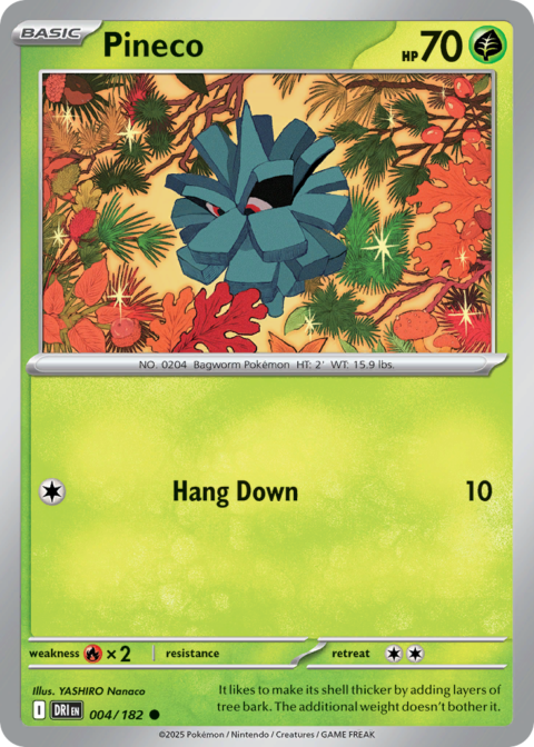 Pineco - DRI #4 - Reverse Holo