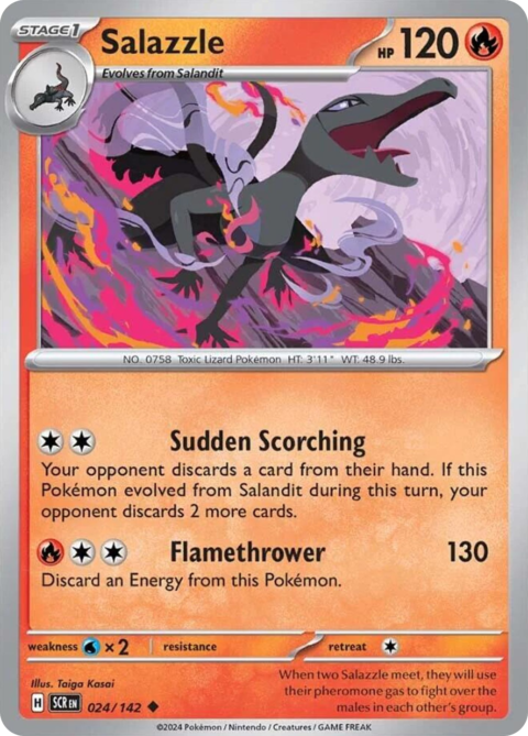 Salazzle - SCR #24 - Reverse Holo
