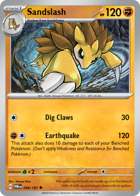 Sandslash - TWM #98 - Reverse Holo