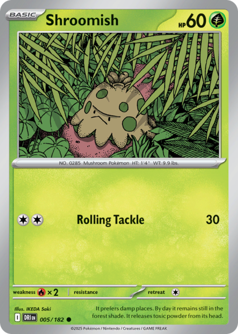 Shroomish - DRI #5 - Reverse Holo