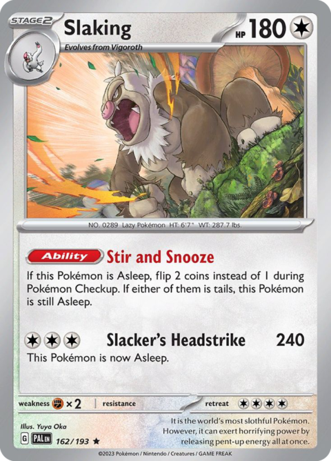Slaking - PAL #162 - Holo