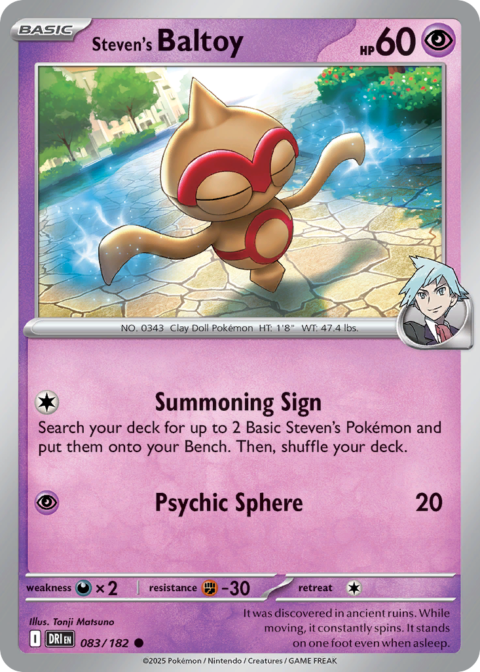 Steven's Baltoy - DRI #83 - Reverse Holo