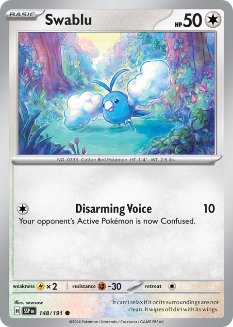 Swablu - SSP #148 - Reverse Holo