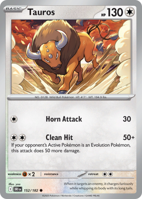 Tauros - DRI #152 - Reverse Holo