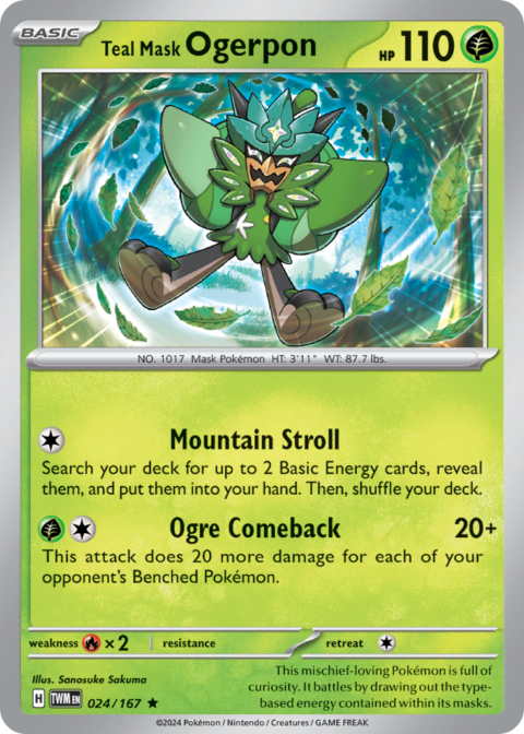 Teal Mask Ogerpon - TWM #24 - Normal