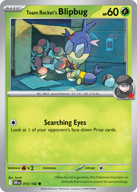 Team Rocket's Blipbug - DRI #15 - Reverse Holo