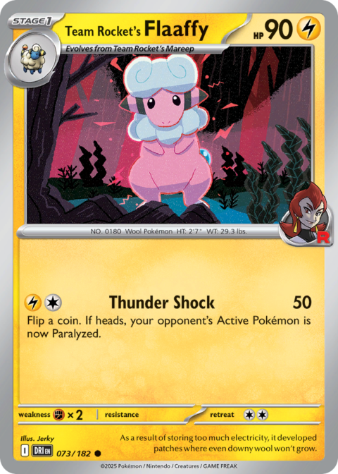 Team Rocket's Flaaffy - DRI #73 - Reverse Holo