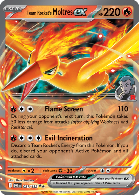 Team Rocket's Moltres ex - DRI #31