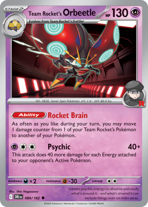 Team Rocket's Orbeetle - DRI #89 - Normal