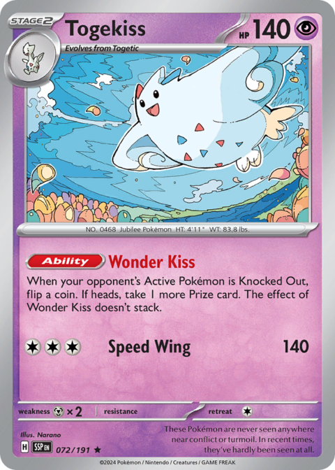 Togekiss - SSP #72 - Holo
