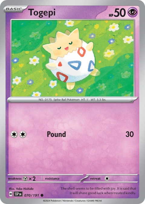 Togepi - SSP #70 - Reverse Holo