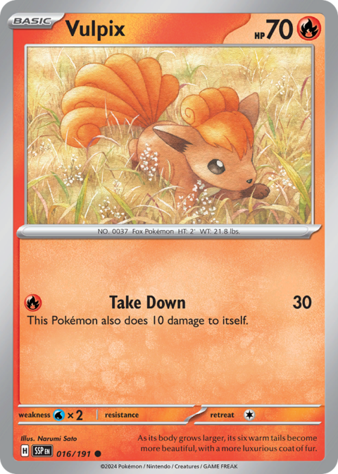 Vulpix - SSP #16 - Reverse Holo