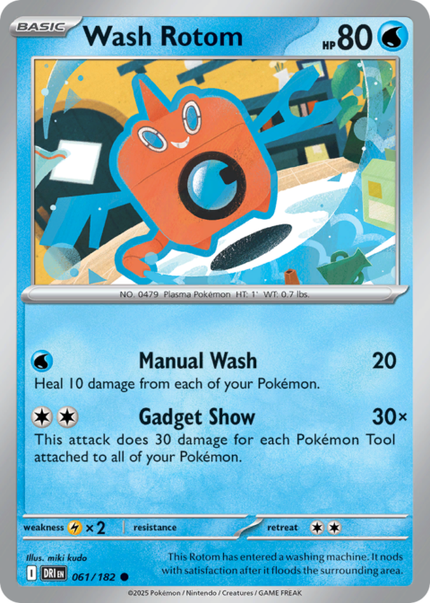 Wash Rotom - DRI #61 - Reverse Holo