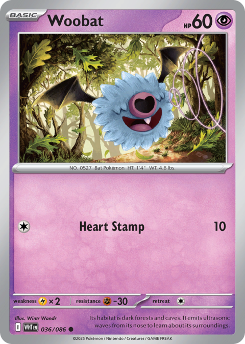 Woobat - WHT #36 - Normal